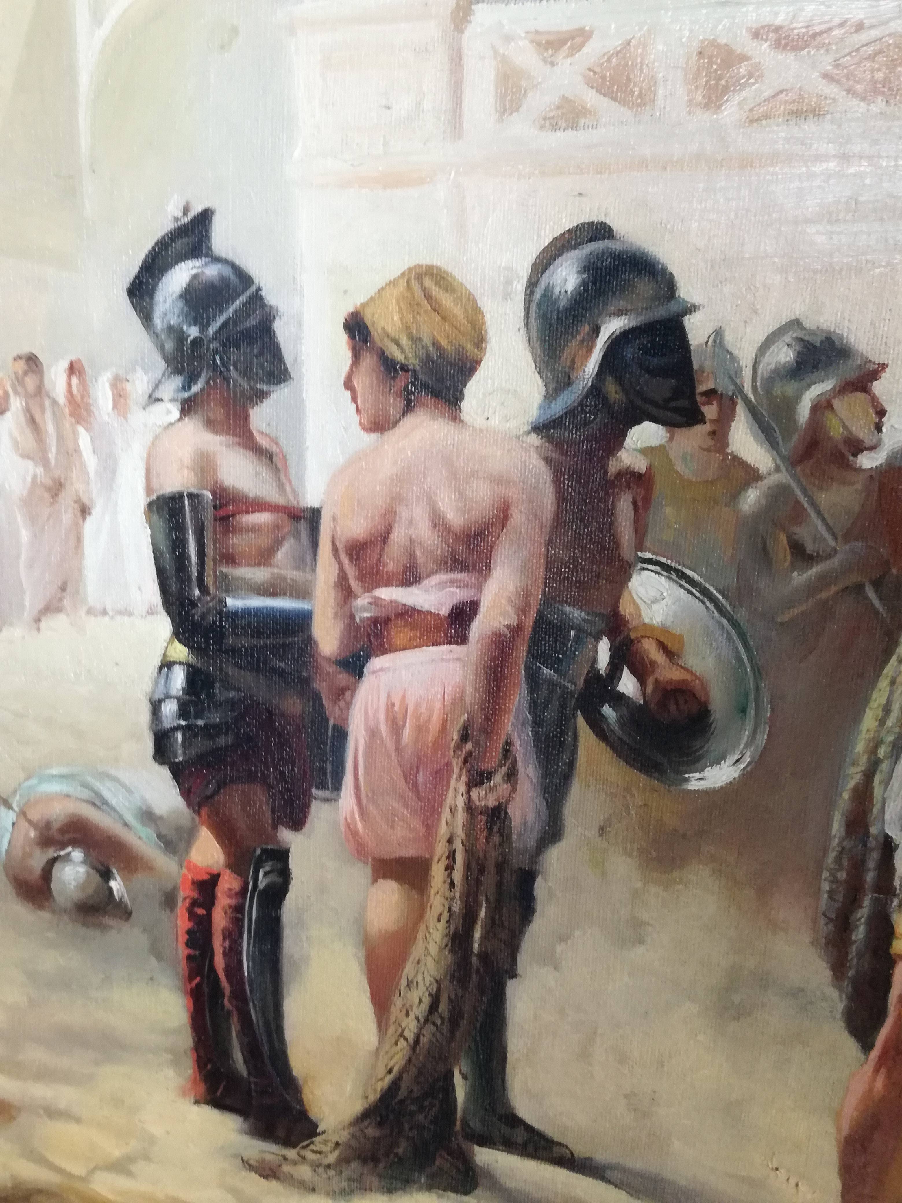 Sant Almacchio ed i Gladiatori al Colosseo
