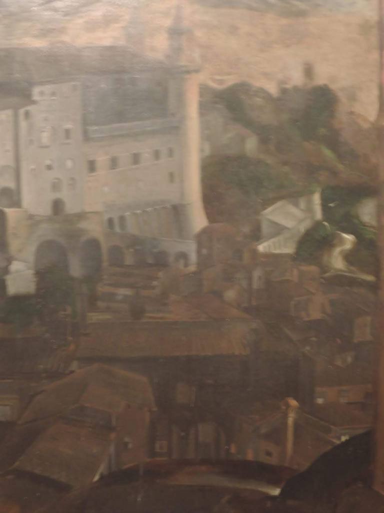 Diagnostica per immagini in loco su dipinto del barocci cristo spirante a cura dello Studio Verdi Demma. Fotografie inedite